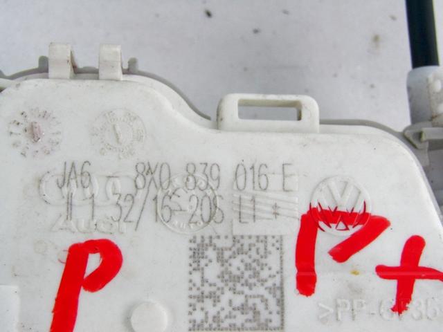 CENTRAL REAR RIGHT DOOR LOCKING OEM N. 8X0839016E SPARE PART USED CAR AUDI A4 B9 BER/SW (DAL 2015) DISPLACEMENT DIESEL 3 YEAR OF CONSTRUCTION 2016
