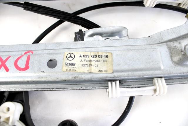 DOOR WINDOW LIFTING MECHANISM FRONT OEM N. 7605 SISTEMA ALZACRISTALLO PORTA ANTERIORE ELETTRI SPARE PART USED CAR MERCEDES VITO W639 W638 (2003 - 2014) DISPLACEMENT DIESEL 2,2 YEAR OF CONSTRUCTION 2014