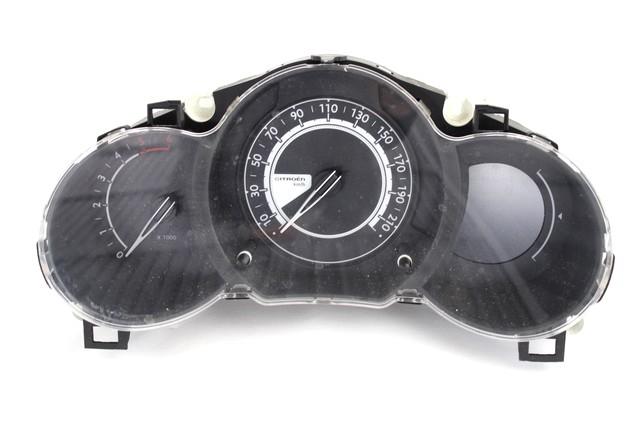 INSTRUMENT CLUSTER / INSTRUMENT CLUSTER OEM N. 98041181XT SPARE PART USED CAR CITROEN C3 MK2 SC (2009 - 2016)  DISPLACEMENT DIESEL 1,4 YEAR OF CONSTRUCTION 2014