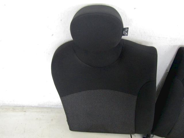 BACKREST BACKS FULL FABRIC OEM N. SCPITMNCOOPERONER56BR3P SPARE PART USED CAR MINI COOPER / ONE R56 (2007 - 2013)  DISPLACEMENT DIESEL 1,6 YEAR OF CONSTRUCTION 2009