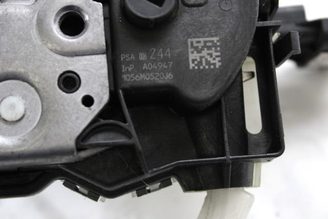 CENTRAL LOCKING OF THE FRONT LEFT DOOR OEM N. 9800624480 SPARE PART USED CAR CITROEN C3 MK2 SC (2009 - 2016)  DISPLACEMENT DIESEL 1,6 YEAR OF CONSTRUCTION 2016