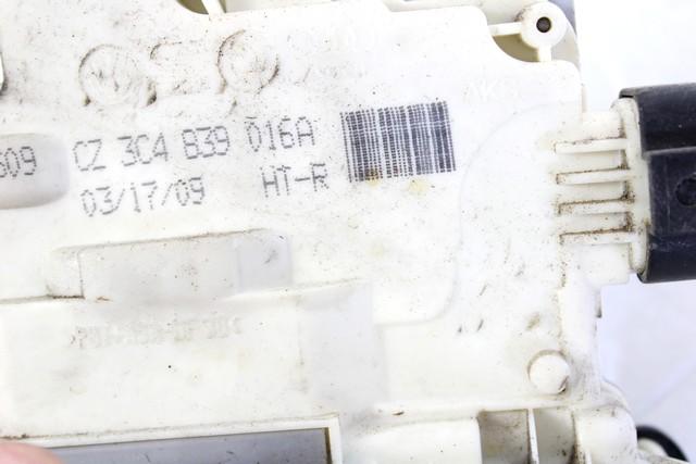 CENTRAL REAR RIGHT DOOR LOCKING OEM N. 3C4839016A SPARE PART USED CAR VOLKSWAGEN PASSAT B6 3C2 3C5 BER/SW (2005 - 09/2010)   DISPLACEMENT DIESEL 2 YEAR OF CONSTRUCTION 2009