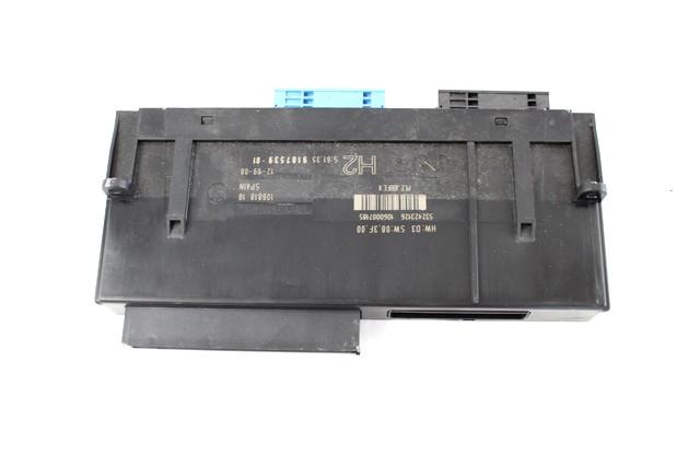 BODY COMPUTER / REM  OEM N. 61359187539 SPARE PART USED CAR BMW SERIE 1 BER/COUPE/CABRIO E81/E82/E87/E88 LCI R (2007 - 2013)  DISPLACEMENT DIESEL 2 YEAR OF CONSTRUCTION 2008