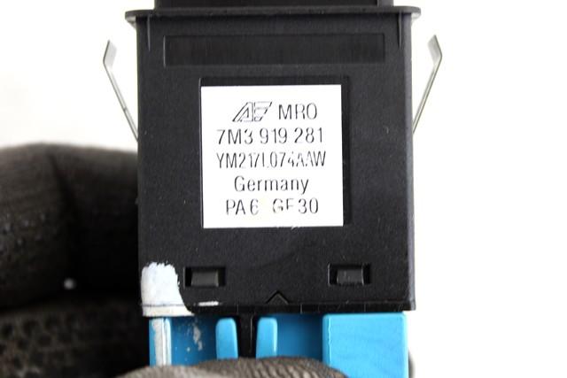 VARIOUS SWITCHES OEM N. 7M3919281 SPARE PART USED CAR VOLKSWAGEN SHARAN 7M8 7M9 7M6 R2 (2004 - 2010) DISPLACEMENT DIESEL 2 YEAR OF CONSTRUCTION 2008