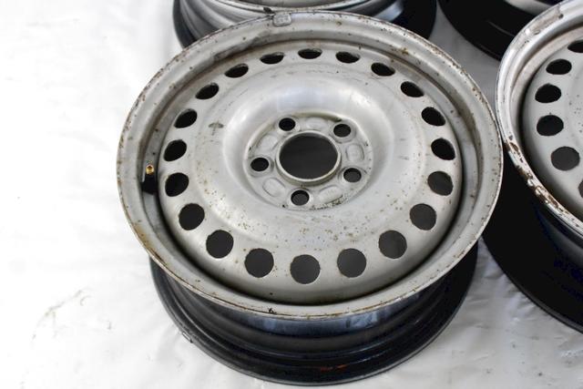 RIM SET 15'' OEM N. 17783 SET CERCHI 15'' SPARE PART USED CAR FORD TRANSIT CONNECT/TOURNEO MK1 P65 P70 P80 (2002 - 2012)  DISPLACEMENT DIESEL 1,8 YEAR OF CONSTRUCTION 2009