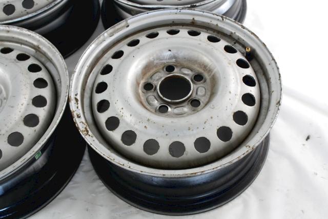 RIM SET 15'' OEM N. 17783 SET CERCHI 15'' SPARE PART USED CAR FORD TRANSIT CONNECT/TOURNEO MK1 P65 P70 P80 (2002 - 2012)  DISPLACEMENT DIESEL 1,8 YEAR OF CONSTRUCTION 2009