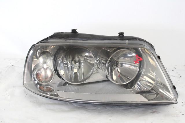 HEADLIGHT RIGHT OEM N. 7M3941016AH SPARE PART USED CAR VOLKSWAGEN SHARAN 7M8 7M9 7M6 R2 (2004 - 2010) DISPLACEMENT DIESEL 2 YEAR OF CONSTRUCTION 2008