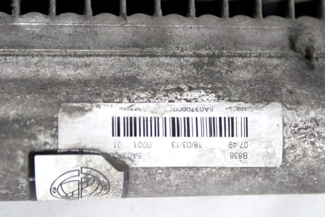 CONDENSER, AIR CONDITIONING OEM N. 51930033 SPARE PART USED CAR FIAT 500 CINQUECENTO 312 MK3 (2007 - 2015)  DISPLACEMENT BENZINA/GPL 1,2 YEAR OF CONSTRUCTION 2013