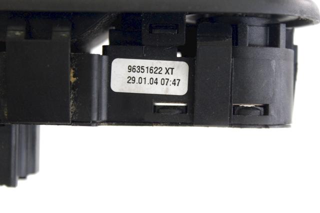 PUSH-BUTTON PANEL FRONT LEFT OEM N. 96351622XT SPARE PART USED CAR PEUGEOT 307 3A/B/C/E/H BER/SW/CABRIO (2001 - 2009)  DISPLACEMENT DIESEL 1,4 YEAR OF CONSTRUCTION 2004