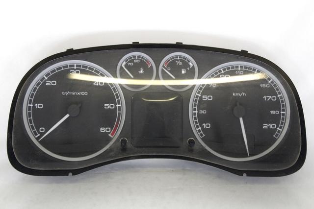 INSTRUMENT CLUSTER / INSTRUMENT CLUSTER OEM N. 9651299680 SPARE PART USED CAR PEUGEOT 307 3A/B/C/E/H BER/SW/CABRIO (2001 - 2009)  DISPLACEMENT DIESEL 1,4 YEAR OF CONSTRUCTION 2004