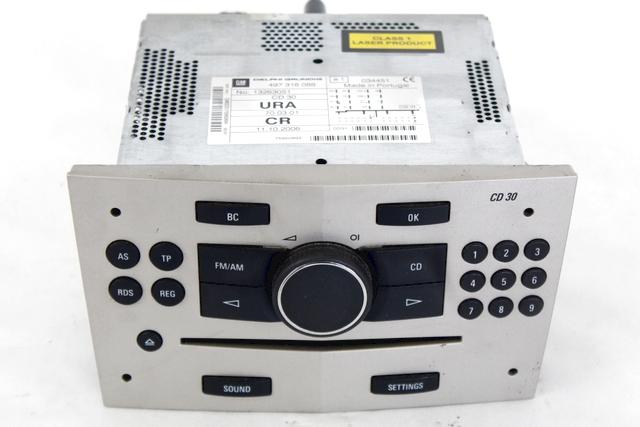 RADIO CD / AMPLIFIER / HOLDER HIFI SYSTEM OEM N. 13263051 SPARE PART USED CAR OPEL ASTRA H A04 L48 L08 L35 L67 R 5P/3P/SW (2007 - 2009)  DISPLACEMENT DIESEL 1,7 YEAR OF CONSTRUCTION 2007