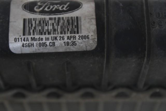 RADIATORS . OEM N. 4S6H-8005-CB SPARE PART USED CAR FORD FIESTA JH JD MK5 R (2005 - 2008)  DISPLACEMENT DIESEL 1,4 YEAR OF CONSTRUCTION 2006