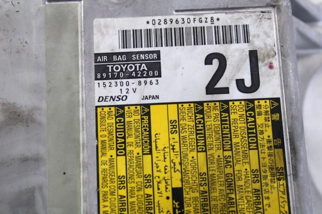 KIT COMPLETE AIRBAG OEM N. 19296 KIT AIRBAG COMPLETO SPARE PART USED CAR TOYOTA RAV 4 A3 MK3 (2006 - 03/2009)  DISPLACEMENT DIESEL 2,2 YEAR OF CONSTRUCTION 2006