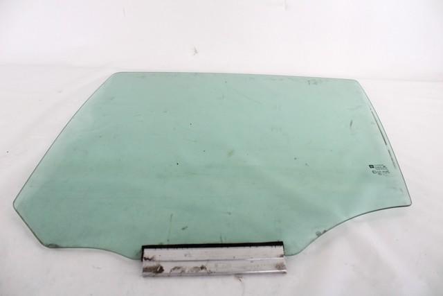 DOOR WINDOW, TINTED GLASS, REAR LEFT OEM N. 93184337 SPARE PART USED CAR OPEL ZAFIRA B A05 M75 (2005 - 2008)  DISPLACEMENT BENZINA/METANO 1,6 YEAR OF CONSTRUCTION 2007