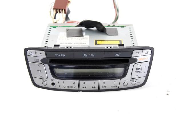 RADIO CD / AMPLIFIER / HOLDER HIFI SYSTEM OEM N. 86120-0H010 SPARE PART USED CAR TOYOTA AYGO B1 R (2009 - 02/2012)  DISPLACEMENT BENZINA 1 YEAR OF CONSTRUCTION 2012