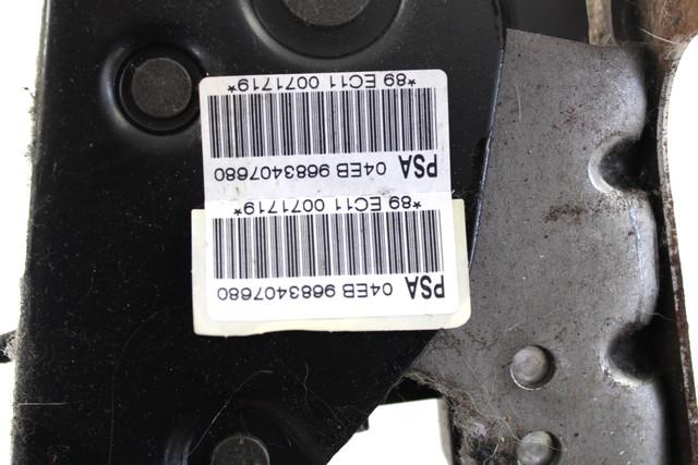 PARKING BRAKE / CONTROL OEM N. 9683407680 SPARE PART USED CAR PEUGEOT 207 / 207 CC WA WC WD WK (2006 - 05/2009)  DISPLACEMENT BENZINA/GPL 1,4 YEAR OF CONSTRUCTION 2009