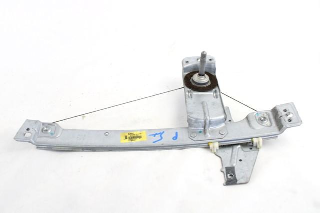 MANUAL REAR WINDOW LIFT SYSTEM OEM N. 9650768180 SPARE PART USED CAR PEUGEOT 207 / 207 CC WA WC WD WK (2006 - 05/2009)  DISPLACEMENT BENZINA/GPL 1,4 YEAR OF CONSTRUCTION 2009