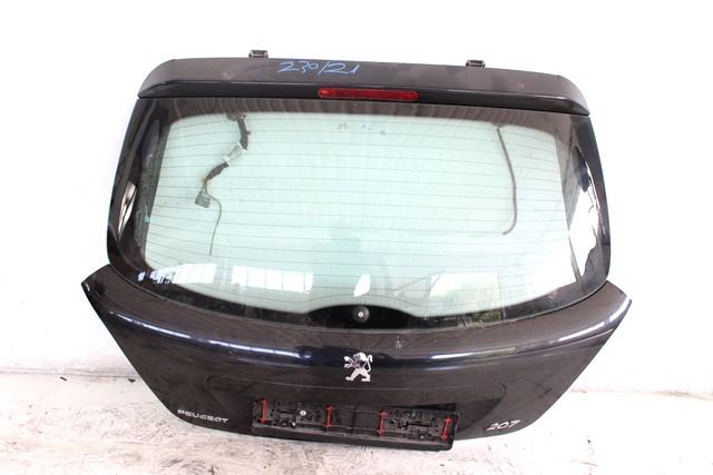 TRUNK LID OEM N. 8701CS SPARE PART USED CAR PEUGEOT 207 / 207 CC WA WC WD WK (2006 - 05/2009)  DISPLACEMENT BENZINA/GPL 1,4 YEAR OF CONSTRUCTION 2009