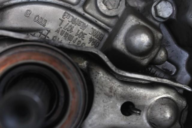 MANUAL TRANSMISSION OEM N. 0A4301107L CAMBIO MECCANICO SPARE PART USED CAR AUDI A3 MK2R 8P 8PA 8P1 (2008 - 2012) DISPLACEMENT DIESEL 1,6 YEAR OF CONSTRUCTION 2010