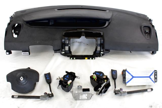 KIT COMPLETE AIRBAG OEM N. 17444 KIT AIRBAG COMPLETO SPARE PART USED CAR RENAULT SCENIC/GRAND SCENIC JM0/1 MK2 (2003 - 2009)  DISPLACEMENT BENZINA 1,6 YEAR OF CONSTRUCTION 2003