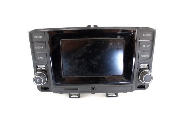 RADIO CD / AMPLIFIER / HOLDER HIFI SYSTEM OEM N. 6C0035888B SPARE PART USED CAR VOLKSWAGEN POLO 6R1 6C1 R (DAL 02/2014)  DISPLACEMENT BENZINA 1 YEAR OF CONSTRUCTION 2015