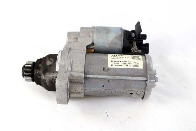 STARTER  OEM N. 02M911021H SPARE PART USED CAR VOLKSWAGEN POLO 6R1 6C1 R (DAL 02/2014)  DISPLACEMENT BENZINA 1 YEAR OF CONSTRUCTION 2015