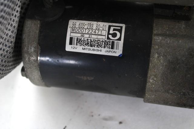 STARTER  OEM N. 9663528880 SPARE PART USED CAR PEUGEOT 308 4A 4B 4C 4E 4H MK1 BER/SW/CC (2007 - 2013)  DISPLACEMENT DIESEL 1,6 YEAR OF CONSTRUCTION 2011