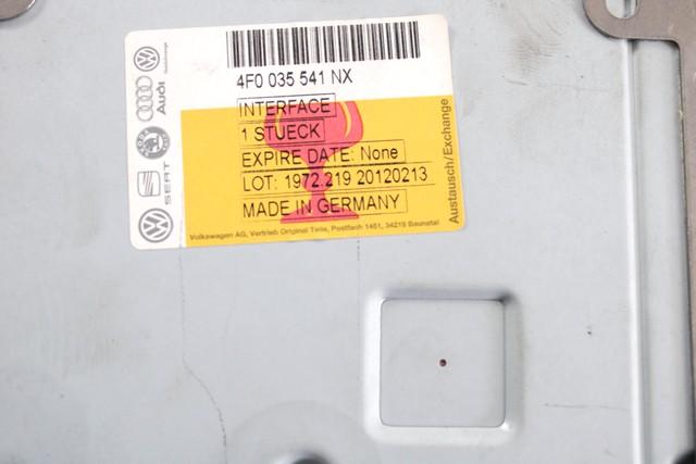 RADIO UNIT CONTROL UNIT OEM N. 4F0035541N SPARE PART USED CAR AUDI A6 C6 4F2 4FH 4F5 BER/SW/ALLROAD (07/2004 - 10/2008)  DISPLACEMENT DIESEL 3 YEAR OF CONSTRUCTION 2006