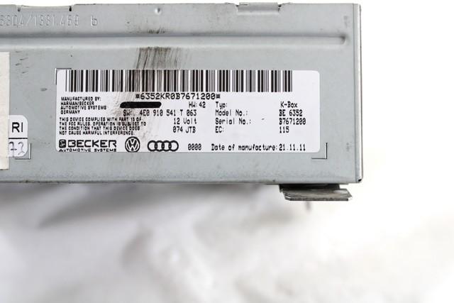 RADIO UNIT CONTROL UNIT OEM N. 4F0035541N SPARE PART USED CAR AUDI A6 C6 4F2 4FH 4F5 BER/SW/ALLROAD (07/2004 - 10/2008)  DISPLACEMENT DIESEL 3 YEAR OF CONSTRUCTION 2006
