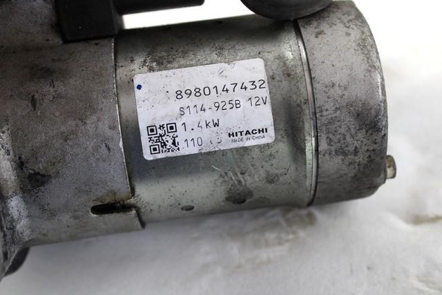 STARTER  OEM N. 8980147432 SPARE PART USED CAR OPEL ASTRA J P10 5P/3P/SW (2009 - 2015)  DISPLACEMENT DIESEL 1,7 YEAR OF CONSTRUCTION 2011