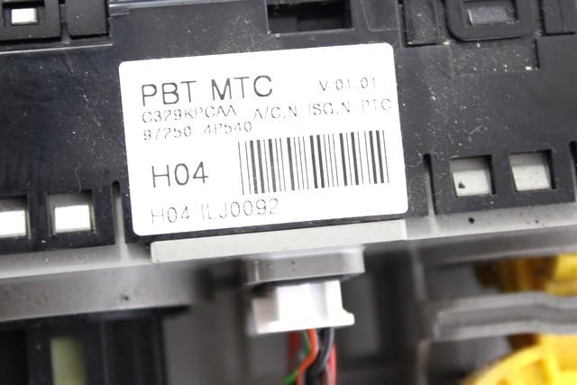 AIR CONDITIONING CONTROL OEM N. 97250-4P540 SPARE PART USED CAR HYUNDAI I20 PB PBT MK1 R (2012 - 2014)  DISPLACEMENT BENZINA/GPL 1,4 YEAR OF CONSTRUCTION 2014