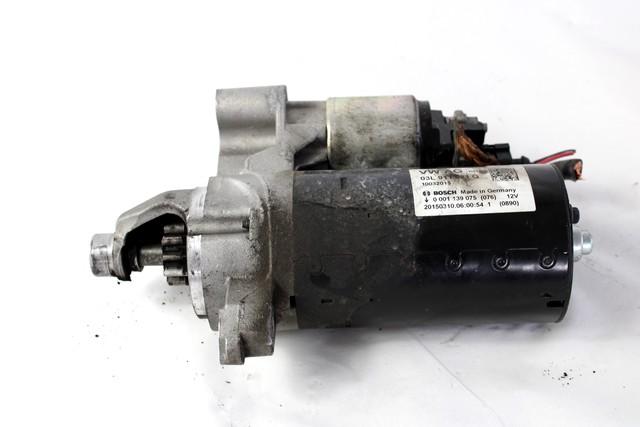STARTER  OEM N. 03L911021G SPARE PART USED CAR AUDI A4 B8 8K2 BER/SW/CABRIO (2007 - 11/2015)  DISPLACEMENT DIESEL 2 YEAR OF CONSTRUCTION 2015