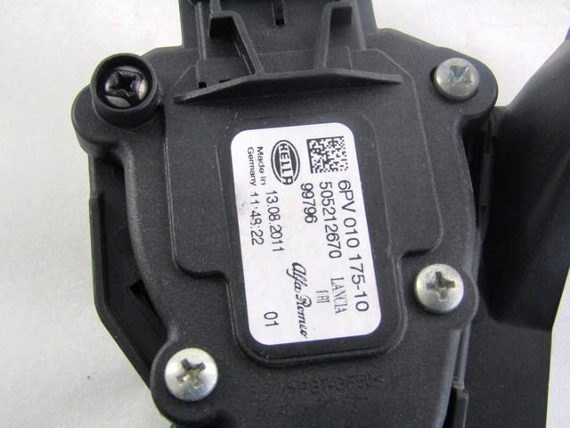 PEDALS & PADS  OEM N. 50521267 SPARE PART USED CAR ALFA ROMEO GIULIETTA 940 (2010 - 2020)  DISPLACEMENT BENZINA 1,4 YEAR OF CONSTRUCTION 2012