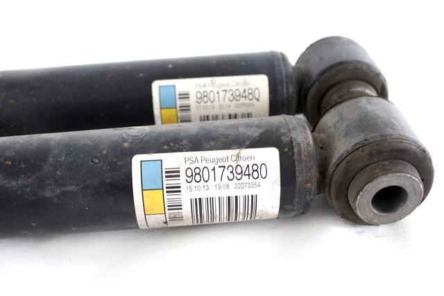 PAIR REAR SHOCK ABSORBERS OEM N. 53297 COPPIA AMMORTIZZATORI POSTERIORI SPARE PART USED CAR CITROEN C3 MK2 SC (2009 - 2016)  DISPLACEMENT BENZINA/GPL 1,4 YEAR OF CONSTRUCTION 2014
