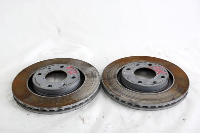 BRAKE DISC FRONT OEM N. 424983 SPARE PART USED CAR CITROEN C3 MK2 SC (2009 - 2016)  DISPLACEMENT BENZINA/GPL 1,4 YEAR OF CONSTRUCTION 2014