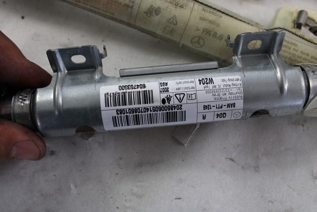 HEAD AIRBAG, RIGHT OEM N. 2048600605 SPARE PART USED CAR MERCEDES CLASSE C W204 BER/SW (2007 - 2011)  DISPLACEMENT DIESEL 2,2 YEAR OF CONSTRUCTION 2007