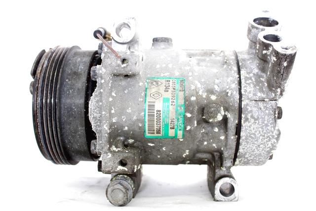 AIR-CONDITIONER COMPRESSOR OEM N. 8200037058 SPARE PART USED CAR RENAULT CLIO BB CB MK2 R / CLIO STORIA (05/2001 - 2012)  DISPLACEMENT BENZINA 1,2 YEAR OF CONSTRUCTION 2003