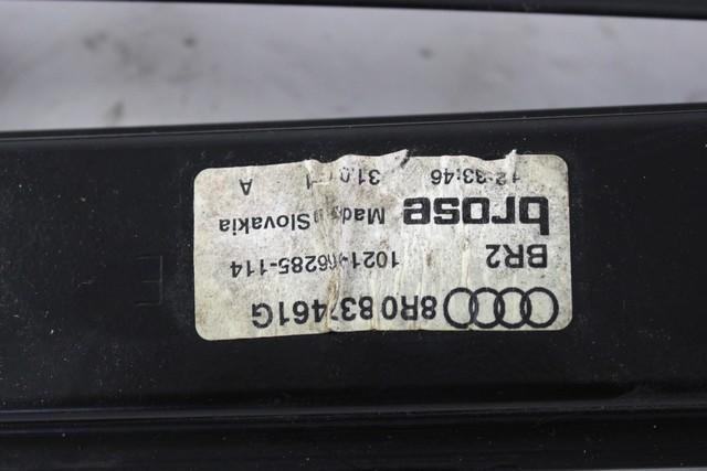 DOOR WINDOW LIFTING MECHANISM FRONT OEM N. 27565 SISTEMA ALZACRISTALLO PORTA ANTERIORE ELETTR SPARE PART USED CAR AUDI Q5 8R B8 (10/2008 - 06/2012)  DISPLACEMENT DIESEL 3 YEAR OF CONSTRUCTION 2011