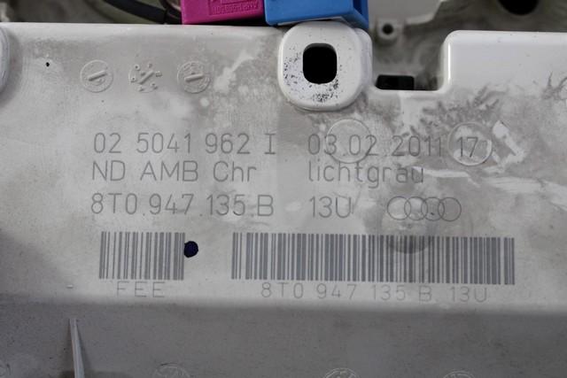 NTEROR READING LIGHT FRONT / REAR OEM N. 8T0947135B SPARE PART USED CAR AUDI Q5 8R B8 (10/2008 - 06/2012)  DISPLACEMENT DIESEL 3 YEAR OF CONSTRUCTION 2011