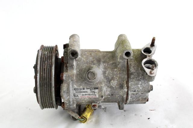 AIR-CONDITIONER COMPRESSOR OEM N. 9684480480 SPARE PART USED CAR CITROEN NEMO (2008 - 2013)  DISPLACEMENT BENZINA 1,4 YEAR OF CONSTRUCTION 2008