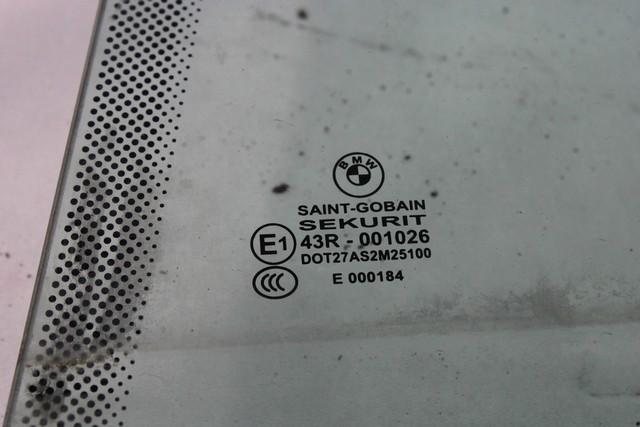 DOOR WINDOW, TINTED GLASS, REAR LEFT OEM N. 51357275401 SPARE PART USED CAR BMW SERIE 6 F12 / F13 CABRIO/COUPE/GRAN COUPE (2011 - 2018) DISPLACEMENT DIESEL 3 YEAR OF CONSTRUCTION 2015