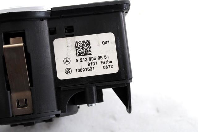 CONTROL ELEMENT LIGHT OEM N. A2129050551 SPARE PART USED CAR MERCEDES CLASSE B W246 (2011 - 2018) DISPLACEMENT DIESEL 1,8 YEAR OF CONSTRUCTION 2012