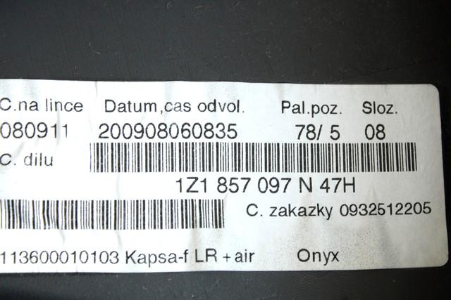 GLOVE BOX OEM N. 1Z1857097N47H SPARE PART USED CAR SKODA OCTAVIA MK2 R 1Z5 MK2 BER/SW (2008 - 2012) DISPLACEMENT DIESEL 1,6 YEAR OF CONSTRUCTION 2009
