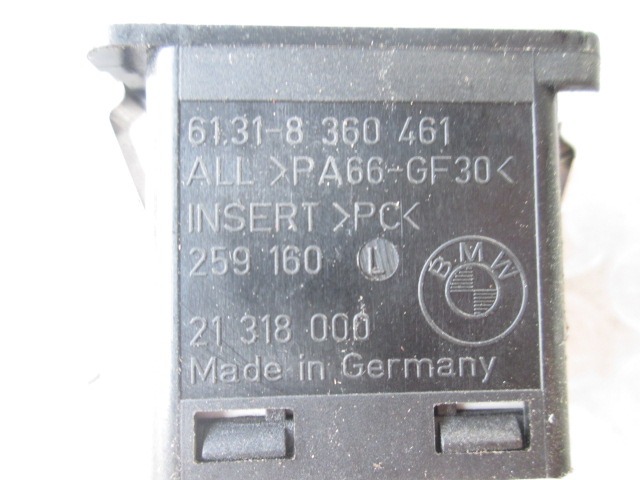 VARIOUS SWITCHES OEM N. 21318000 ORIGINAL PART ESED BMW SERIE 5 E39 BER/SW (1995 - 08/2000) DIESEL 25  YEAR OF CONSTRUCTION 1997