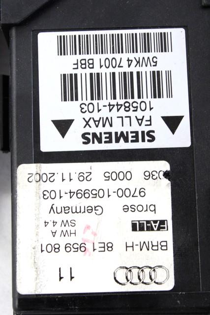 8E0837461A MOTORINO MECCANISMO ALZA-VETRO ALZA-CRISTALLO PORTA ANTERIORE SINISTRA AUDI A4 SW 1.9 D 96KW 5M 5P (2003) RICAMBIO USATO 8E1959801 0130821765