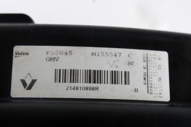 214810898R ELETTROVENTOLA RENAULT GRAND SCENIC III 1.5 D 81KW 6M 5P (2012) RICAMBIO USATO