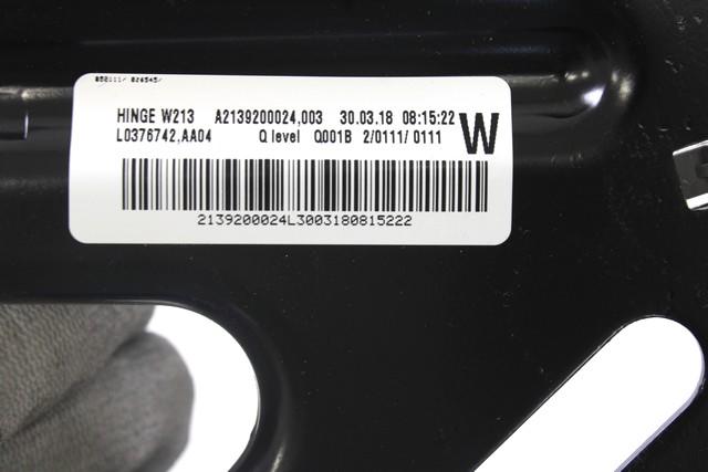 A2139200024 STAFFA SUPPORTO SCHIENALE SEDILI POSTERIORI MERCEDES CLASSE E 220 CDI (W213) 2.0 147KW 4X4 4P D AUT (2021) RICAMBIO USATO