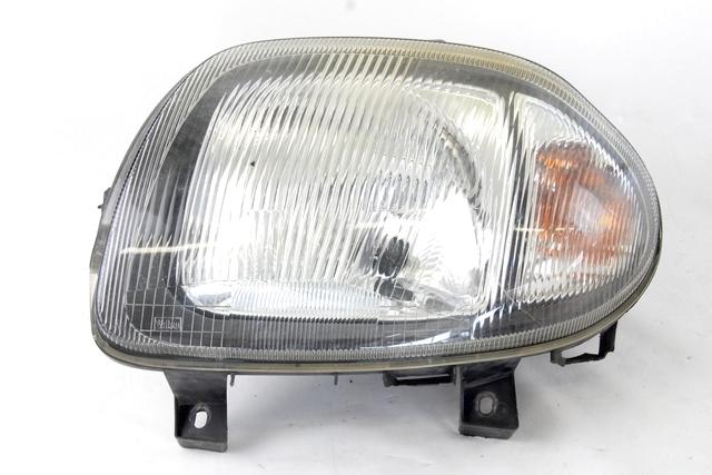 7701697617 FARO FANALE ANTERIORE SINISTRO RENAULT CLIO 5P 1.2 BENZ 43 KW 5M (1999) RICAMBIO USATO SUPPORTI DANNEGGIATI