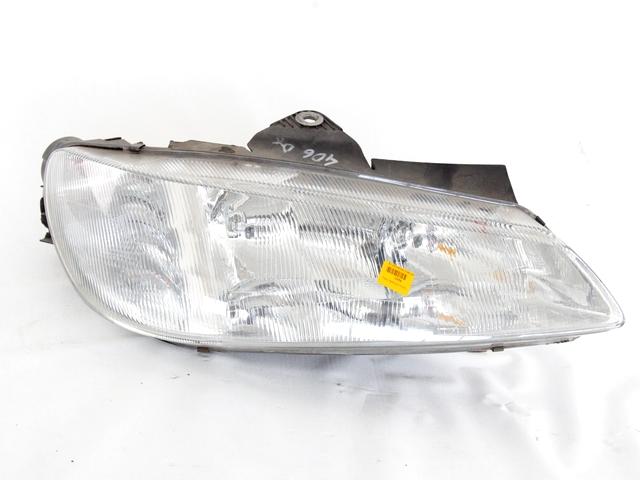 6205N0 FARO FANALE ANTERIORE DESTRO PEUGEOT 406 1.6 B RICAMBIO USATO SUPPORTI DANNEGGIATI 0301037022