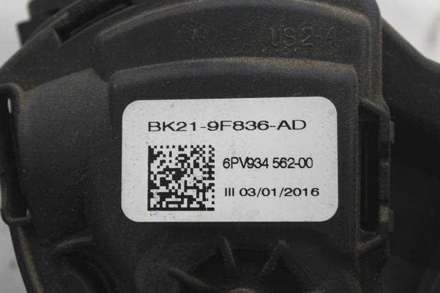BK21-9F836-AD PEDALE ACCELERATORE FORD TRANSIT CUSTOM 2.2 D 92KW 6M 2P (2016) RICAMBIO USATO